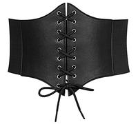 HOTSO Cintura Corsetto Retrò Grande Corsetto Alta Qualità Largo Corsetto Cintura Elastico in Pizzo Cintura Elastico Largo Corsetto Vita Cintura In Pizzo Usato per Vestire e Abiti da Sera