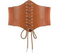 HOTSO Cintura Corsetto Retrò Grande Corsetto Alta Qualità Largo Corsetto Cintura Elastico in Pizzo Cintura Elastico Largo Corsetto Vita Cintura In Pizzo Usato per Vestire e Abiti da Sera