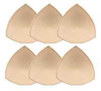 HOTSO Coppe Reggiseno Inserti Imbottitura Reggiseni 3 Paia Staccabili Push up Spugna Triangolo Rimovibili Insert Pads Abiti Coppia Seno Costume da Bagno Bikini Sportivi (M-L, Triangolo)