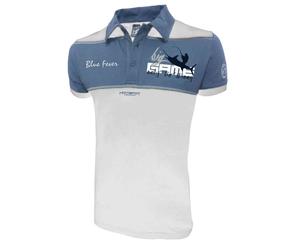 HOTSPOT DESIGN Big Game 2.0, Only The Strong, bianca-azzurro, Polo