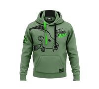 HOTSPOT DESIGN Carpfishing Mania, verde, Maglione