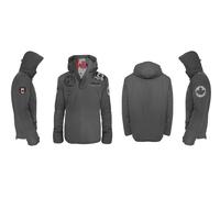 HOTSPOT DESIGN Piker Canada, grigio, Calda giacca con cappuccio, Per pescatori