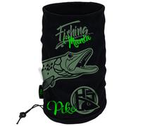 HOTSPOT DESIGN Snood Pike Fishing Mania, One Size, nero, Sciarpa, 010102099