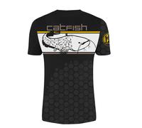 HOTSPOT DESIGN T-shirt Linear Catfish, nero-giallo