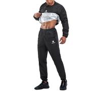 HOTSUIT Sauna Suit Men Uomo Perdita di Peso Giacca da Ginnastica Allenamento in Palestra, Nero, 5XL