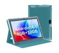 HOTTABLET Tablet 7 pollici Android 14.0 con custodia protettiva, 8 GB (4 + 4 GB espandi) RAM + 32 GB ROM, schermo IPS, doppia fotocamera, Bluetooth 5.0 WiFi Tab (blu navy)