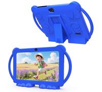 HOTTABLET Tablet per bambini 7 pollici Android 12, 4 GB di RAM 32 GB ROM, 512 GB di espansione, con controllo genitori, WiFi, Bluetooth, doppia fotocamera con custodia in silicone, 1 pezzo (blu)