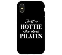Hotties Do Pilates Hot Girls Go Pilates is My Happy Gym Hour Custodia per iPhone X/XS