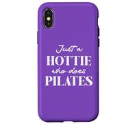 Hotties Do Pilates Hot Girls Go Pilates is My Happy Gym Hour Custodia per iPhone X/XS