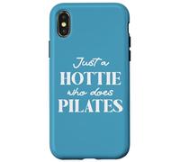 Hotties Do Pilates Hot Girls Go Pilates is My Happy Gym Hour Custodia per iPhone X/XS