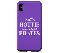 Hotties Do Pilates Hot Girls Go Pilates is My Happy Gym Hour Custodia per iPhone XS Max