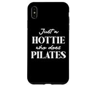 Hotties Do Pilates Hot Girls Go Pilates is My Happy Gym Hour Custodia per iPhone XS Max