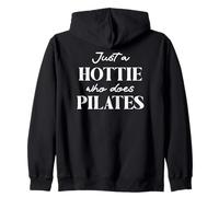 Hotties Do Pilates Hot Girls Go Pilates is My Happy Gym Hour Felpa con Cappuccio