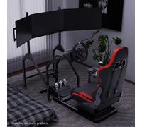 Hottoby Cockpit Del Simulatore Di Corse Con Sedile E Triplo Stand TV Adatta G29