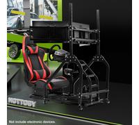 Hottoby Cockpit Del Simulatore Di Corse Con Sedile E Triplo Stand TV LogitechG29