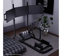 Hottoby Cockpit per Sim di Corse con Supporto Triplo Monitor Compatibile con G29