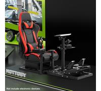 Hottoby Flight Racing Sim Cockpit & Seat Fit Logitech G29 G923 Thrustmaster