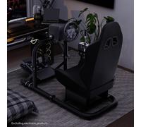 Hottoby Gaming Simulator Cockpit Con Supporto Per Volante E Sedile Nero Per G920