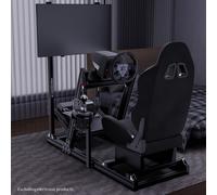 Hottoby Racing Game Simulation Stand Con Sedile Nero E Supporto TV Adatto A G923