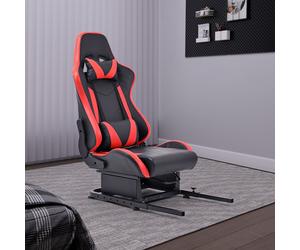 Hottoby Racing Sim Telaio Di Montaggio Del Sedile Con Bulloni E Sedile Rosso
