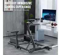 Hottoby Racing Simulator Cockpit Stand Con Sedile Adatto Per Logitech G920