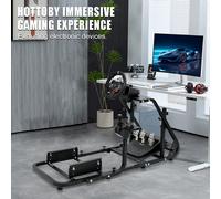 Hottoby Racing Wheel Stand Simulator Cockpit Con Sedile Adatto Per Logitech G29