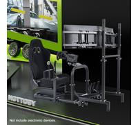 Hottoby Sim Stand Da Corsa Con Sedile Nero E Triplo Monitor Stand Logitech G29