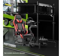 Hottoby Supporto del cockpit di Racing Sim con sedile rosse e supporto TV