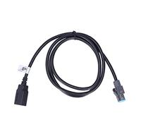 Hottptyer 4 Pin USB Cavo Adattatore 102cm 40.16in Lungo ABS Nero | Estende le connessioni USB attraverso un cavo di intestazione maschio a 4 pin utilizzando materiale ABS per Teana e
