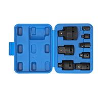 Hottptyer 8pcs manicotto pneumatico adattatore testa riduttore presa con | Conservare e trasportare set riduttore pneumatico durante la riparazione del veicolo con fosfatazione nera in acciaio al
