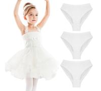 HOTUT 3 Pezzi Balletto Slips Dance Panty Ragazze Briefs Donne Dancing Panties, Mutande Danza Cotone Slip Bambina, Morbido Slip da Danza per Bambine, Ragazze Mutandine