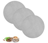 HOTUT 3 Pezzi Schermo per Caffè Espresso 51 mm, 1,7 mm Spessore 150 μm Riutilizzabile Caffè Filtro Piastra, Professionale Coffee Puck Screen in Acciaio Inossidabile per Espresso Portafilter Filtro