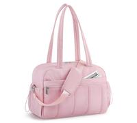 HOTUT Borsone da Viaggio Donna,Impermeabile,Borsa Sportiva, da Viaggio, Palestra, Clinica, Borsa per Ospedale, Nascita con Barriera Impermeabile per Sport,Viaggi(Rosa)