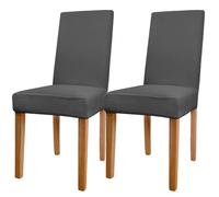 HOTUT Coprisedia,2 pezzi Elasticizzato Copri Sedie con Schienale, Lavabile Estraibile,Universali Fodere Coprisedia per Sala,Spandex Coprisedia per per Casa Décor, Cucina, Hotel, Ristorante