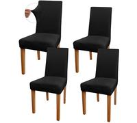 HOTUT Coprisedia,4 pezzi Elasticizzato Copri Sedie con Schienale, Lavabile Estraibile,Universali Fodere Coprisedia per Sala,Spandex Coprisedia per per Casa Décor, Cucina, Hotel, Ristorante