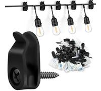 HOTUT Ganci a Vite Q-Hanger, 20 Pcs Ganci da Soffitto a Vite in Metallo, Ganci per Luce Esterna Interni, Ganci Avvitabili per Interni Esterni Appendere Piante in Vaso, Decorazioni Natalizie, Lanterne