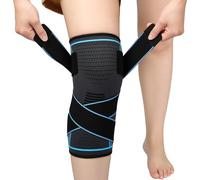 HOTUT Ginocchiera Ortopedica,Tutore Ginocchio Regolabile,Elastica Antiscivolo Fascia di Compressione,Supporto per Ginocchio per Sport e corsa (L)