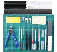 HOTUT Gundam Craft Set, 33 Pezzi Kit di Strumenti Base Modello, Modeler Strumenti di Base Hobby Building Tools Kit, Hobby Building Craft Set per Auto, Hobby Gunpla, Modello, Riparazione e Fissaggio