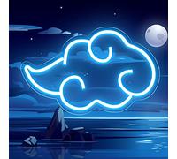 HOTUT Insegna al Neon LED, LED Neon Insegna Dimmerabile Alimentata a USB, Luce al Neon per Camera da Letto Sala Giochi Bar Decorazione per Feste, Segno di Nuvola, Luce Blu