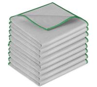 HOTUT Panno Vetri in Super Microfibra, 8 Pezzi Panni in Microfibra per Pulizia Bicchieri, 30 x 30 CM, Lucida Vetri e Senza Aloni e Pelucchi, Panno Pulire per Finestre, Specchi, Schermi TV e PC