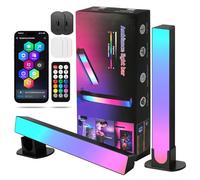 HOTUT Smart LED Light Bars,2 Articoli Barre LED RGB con Telecomando,Gaming Retroilluminazione Intelligente per Esterni, Giardino,Feste PC, TV, Sala Giochi e Case Copmuter