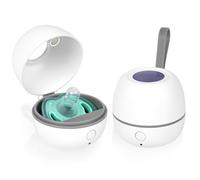 HOTUT Sterilizzatore Portatile per Ciuccio,Sterilizzatore per Succhietti a Luce UV,Sterilizza in 3 minuti Uccide il 99% dei germi,Ricaricabile USB-C,Disinfettante per Succhietti da Viaggio per Ciucci