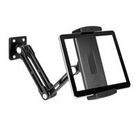 HOTUT Supporto Tablet Muro,Supporto da Parete per Tablet e iPad Compatibile con Telefoni Cellulari e Tablet da 4,7 in -12,9 in, Porta ipad da Cucina Regolabile per Cucina, Palestra e Camera da Letto