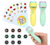 HOTUT Torcia per Proiettore per Bambini, 2 Pezzi Proiettore Torcia, 160 Modelli di Luce di Proiezione, Proiettore Diapositiva per Bambini, Storia Della Buona Notte per Bambini e Bambine