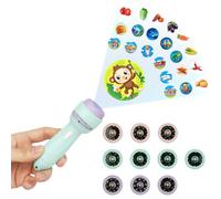 HOTUT Torcia Per Proiettore Per Bambini, Proiettore Diapositiva Con 10 Schede E 80 Modelli Di Luce, Ideale Per Storie Della Buonanotte, Educazione Prescolare E Regalo Per Bambini