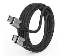 HOTUTUKI 80 Gbps Thunderbolt 5 long 2M Compatible cavo usb type-c with up to 120 Gbps Bandwidth Amplification Supporta 240W,Video 16K@144Hz 8K@60Hz, per Thunderbolt 4,USB 4,Laptop