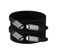 HOTUTUKI cavo usb c lungo 3 metri Compatibile con thunderbolt 4/3, [2Pezzi 3m] 240W Cavo USB C 3.2 Gen2 20 Gbps Cavo Ricarica USB C,4K@60Hz Cavo USB C Monitor Per M3,SSD,eGPU,Laptops