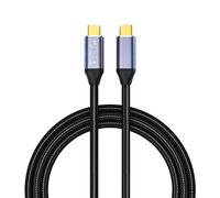 HOTUTUKI cavo usb type-c to type-c 3 metri,Cavo USB C a USB C 10 Gbps, Cavo USB Type-C 3.1 Gen2 × 2, 100W 20V/5A Ricarica Rapida, Trasmissione Video 4K @ 60Hz Compatibile con Laptop, Monitor