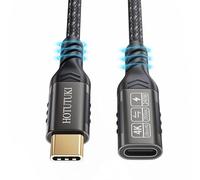 HOTUTUKI Prolunga USB C corta, 50 cm, USB C 3.2, cavo di prolunga maschio a femmina, supporta 20 Gpbs Sync 240 W, prolunga USB C, 0,5 m, 20 gbs