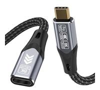 HOTUTUKI prolunga usbc corta 50cm Compatibile con prolunga usb c thunderbolt 4 [40Gbps & 240W] cavo usb type-c maschio femmina, 8K@60Hz Cavo USB4 Per, Laptop, Monitor,telefono